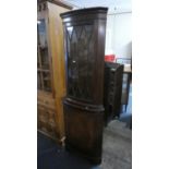 A Double Free Standing Mahogany Cabinet, 63cm Wide