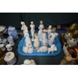 A Tray of Various Figural Spanish and Other Ornaments