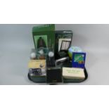 A Collection of Golfing Accessories and Gifts, Football Mug etc