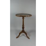 A Walnut Tripod Wine Table, 34cm Diameter