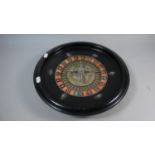 A Mid/Late 20th Century Roulette Wheel, 35cm Diameter