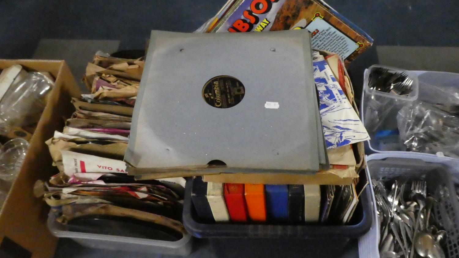 Two Boxes of 33rpm and 78rpm Records