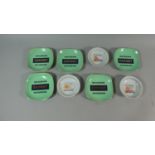 A Collection of 5 Woodbine Export Mint Green Advertising Ashtrays/Dishes, 12.5cm Wide Together