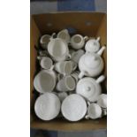 A Box of Wedgwood Windsor Creamware Tea and Coffee Wares