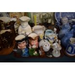 A Collection of Figural Ornaments, Character Jugs, Mouse Ornaments etc