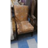 A Mahognay Framed Armchair