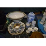 A Collection of 19th Century China to Include Tazza, Teacup, Vases wtc Together with an Oriental