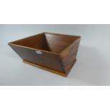 A 1952 Mahogany Box, Stamped ER, One Corner AF, 23cm x 25cm