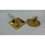 Two Brass Bedchamber Sticks