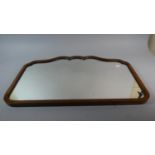 An Edwardian Walnut Framed Wall Mirror, 70cm Wide