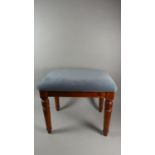 A Ducal Pine Upholstered Dressing Table Stool, 53cm Long