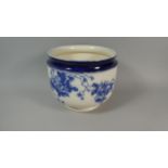 A Large Royal Doulton Blue and White Jardinaire, 26cm Diameter