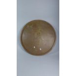 An Engraved African Brass Wedding Feast Tray, 62cm Diameter