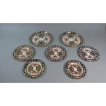 A Collection of Seven Royal Crown Derby Imari Plates, Pattern No.2451