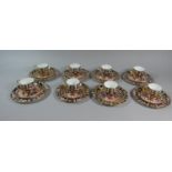 A Collection of Eight Royal Crown Derby Imari Trios, Pattern no.2451