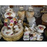 A Tray of Ceramics to Include Large Collection of Royal Albert Old Country Rose, Shelley Trio,