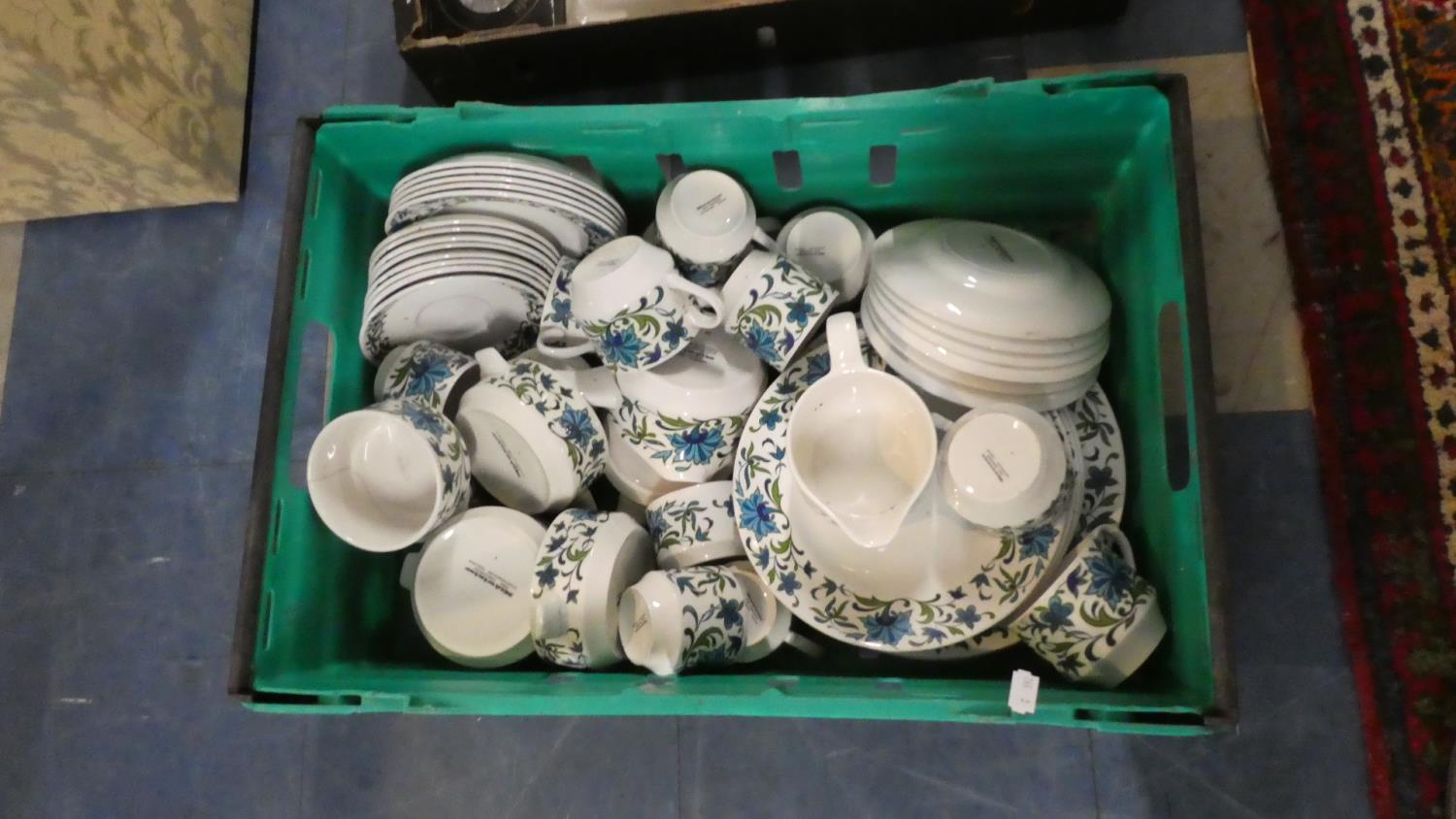A Box Containing Large Quantity of Midwinter Tea and Dinnerwares