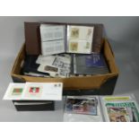 A Box Containing Large Quantity of First Day Covers, Stamps of all Nations Set, Loose Stamps etc