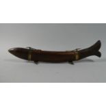 A Novelty Carving Knife and Fork in the Form of a Fish, 42cm Long