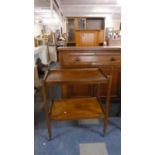 An Edwardian Two Tier Mahogany Trolley, 69cm Wide