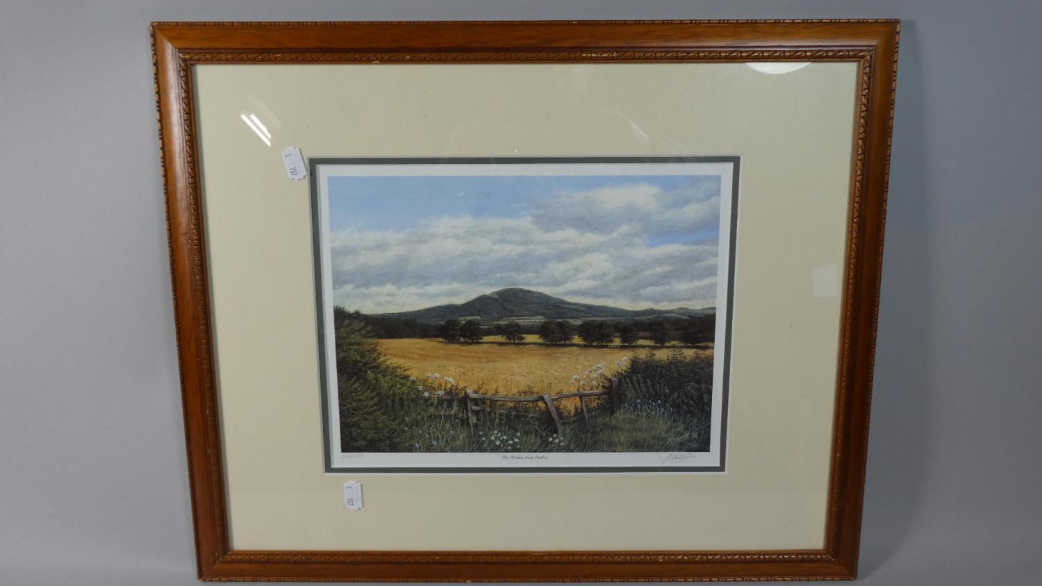A Limited Edition Print of Shropshire, The View from Harley, Signed and Numbered by Roberts