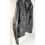 A Barbour Leather Jacket, Size 12