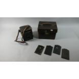 A Leather Cased Ensign Special Reflex Box Camera by Houghton-Butcher