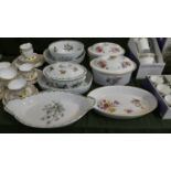 A Collection of Botanical Kitchenwares and Royal Worcester Lidded Tureens and Oval Bowl etc