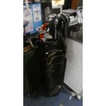 A Slazenger Golf Bag Containing Wilson Carol Mann Golf Clubs