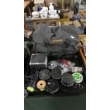 A Collection of Various Fishing Reels and Accessories, Shakespeare Fishing Bag etc
