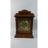 A German HAC 14 Day Mantle Clock, Made in Wurttemberg, With Pendulum and Working, 39cm High