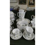 A Collection Wedgwood Wild Strawberry Kitchenwares to Include Coffee Pot, Five Oval Plates, Three