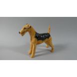 A Beswick Airedale Terrier, Cast Iron Monarch