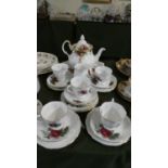 A Royal Albert Old Country Rose Teapot (Second) Together with Collection of Royal Albert Rose