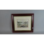 A Framed Lowry Print, Industrial Landscape, Print Measures 23cm Wide