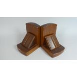 A Pair of Edwardian Bookends with Open Book Mounts