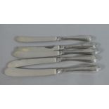 A Collection of Five Silver Handled Butter Knives, Sheffield 1913