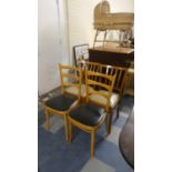 Two Pairs of Mid 20th Century Kitchen Chairs