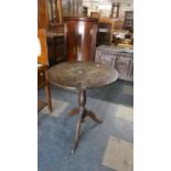 An Early Oak Tripod Table, 57cm Diameter