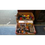 Two Boxes of Toys to include Lego Duplo, and WII Skylanders Giants Etc.