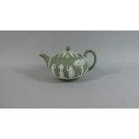 A Wedgwood Green Jasperware Teapot