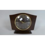 A Mid 20th Century Westclox Mahogany Mantle Clock, 23cm Wide, Working