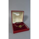 An Omega Gold Plated Ladies Dress Watch in Box