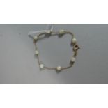 A 15ct Gold and Mother of Pearl Bracelet
