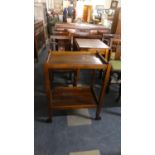 An Edwardian Oak Two Tier Trolley, 60cm Wide