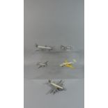 A Collection of Five Planes by Dinky Toys to include Air France, Caravelle SE210, Hawker Siddeley