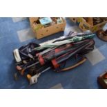 A Collection of Three Golf Bags, Golf Clubs etc