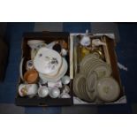 Two Boxes of Ceramics and Glassware to Include Mugs, Plates, Tureens , Kitchenwares etc