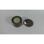 A Victorian Pocket Cylindrical Brass Cased Gimballed Travelling Compass by Dollond of London Dated