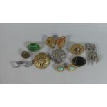 A Collection of Various Costume Jewellery Brooches